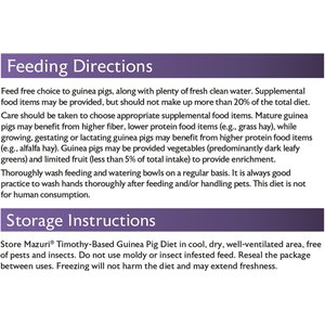Mazuri Timothy-Based Guinea Pig Food, 25-lb bag