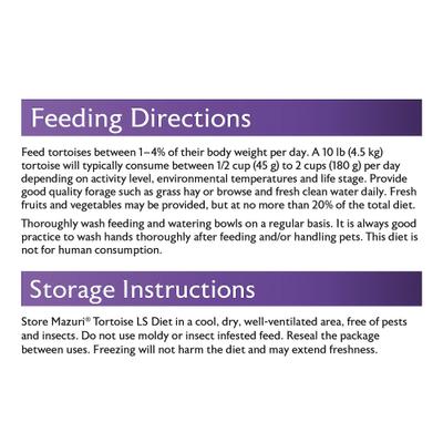 Show full view: Mazuri Tortoise LS Low Starch Food, 12-oz bag slide 8 of 9