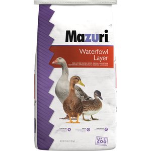 Mazuri Waterfowl Layer Floating Duck & Geese Feed, 25-lb bag
