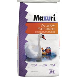 Mazuri Waterfowl Maintenance Floating Duck & Geese Feed, 25-lb bag