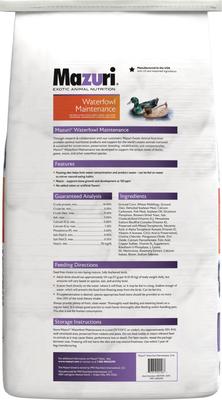 Show full view: Mazuri Waterfowl Maintenance Floating Duck & Geese Feed, 25-lb bag slide 3 of 10