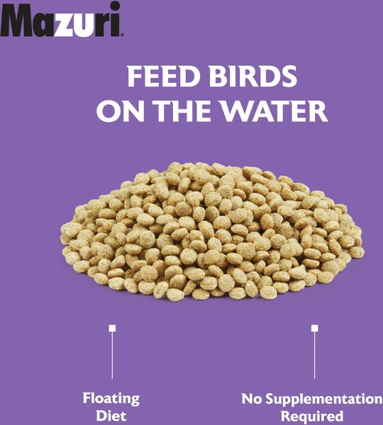 Show full view: Mazuri Waterfowl Maintenance Floating Duck & Geese Feed, 50-lb bag slide 5 of 10