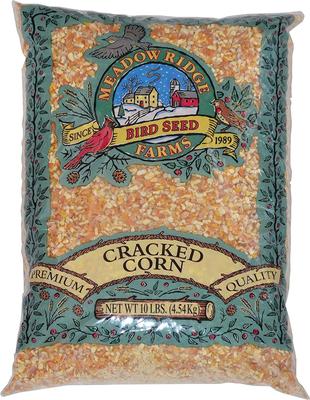 Show full view: Meadow Ridge Farms Cracked Corn Seeds Woodpecker & Jay Wild Bird Food, 10-lb bag slide 1 of 2