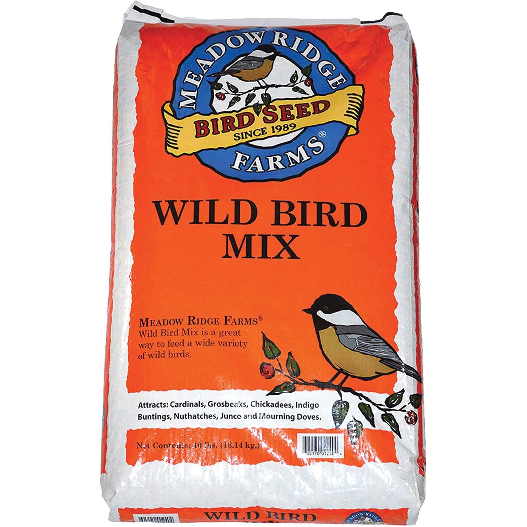 Meadow Ridge Farms Mix Seeds Wild Bird Food, 40-lb bag