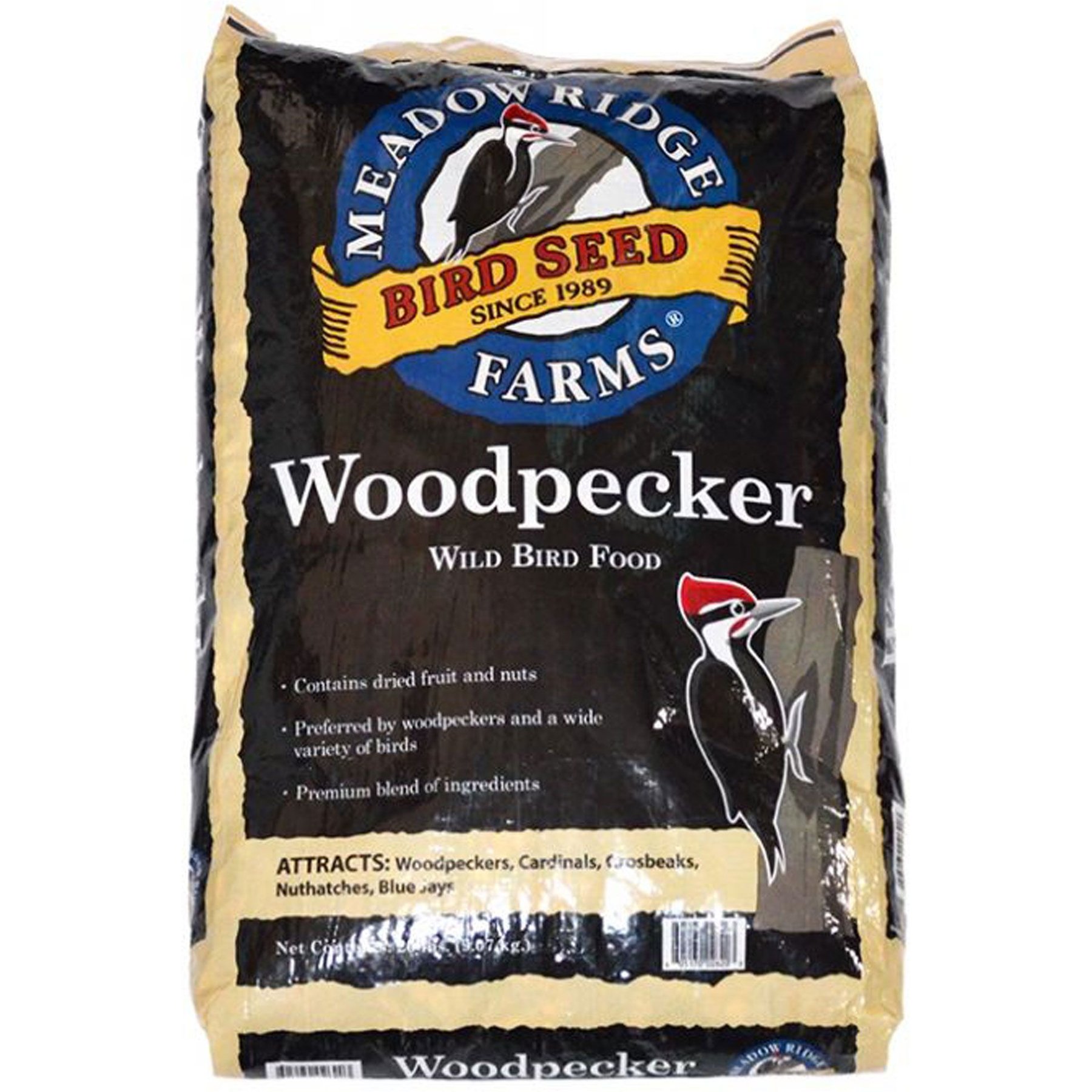 Meadow Ridge Farms Mix Seeds Woodpecker Bird Food, 20-lb bag