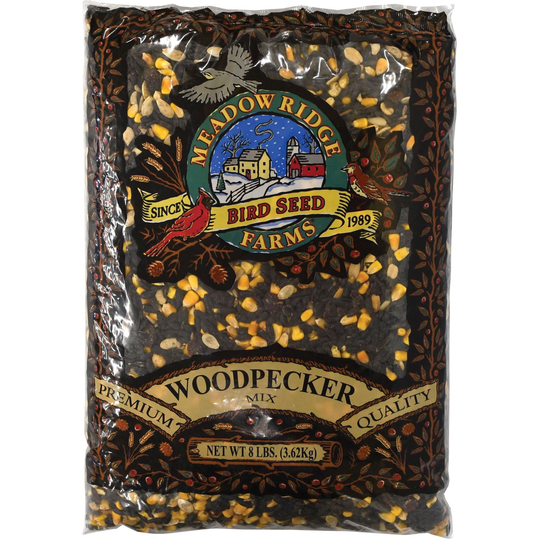 Meadow Ridge Farms Mix Seeds Woodpecker Bird Food, 8-lb bag