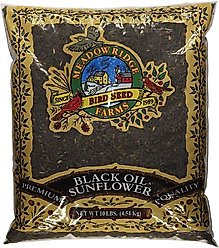 Meadow Ridge Farms Non-GMO Black Oil Sunflower Seeds Wild Bird Food, 10-lb bag slide 1 of 2