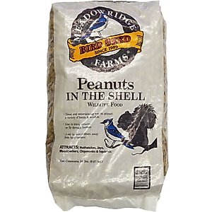 Meadow Ridge Farms Peanut in Shell Seeds Woodpecker, Nuthatch & Jay Wild Bird Food, 20-lb bag