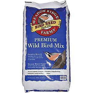 Meadow Ridge Farms Premium Wild Bird Mix Seeds Wild Bird Food, 40-lb bag