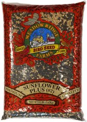Meadow Ridge Farms Sunflower Plus #2 Seeds Cardinal, Finch & Nuthatch Wild Bird Food, 8-lb bag