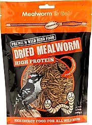 Mealworm To Go Dried Mealworm Wild Bird Food, 3.5-oz bag