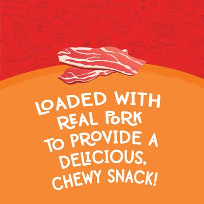 Show full view: Meaty Treats Bac'n Creations Bacon & Cheese Flavor Dog Treats, 40-oz bag slide 7 of 10