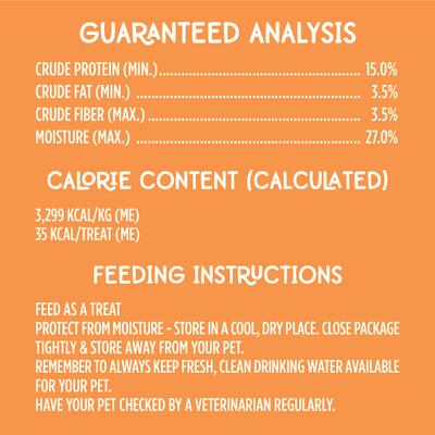 Show full view: Meaty Treats Bac'n Creations Bacon & Cheese Flavor Strips Soft & Chewy Dog Treats, 5-lb canister slide 8 of 10