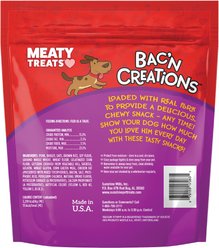 Meaty Treats Bac'n Creations Bacon Flavor Strips Soft & Chewy Dog Treats, 25-oz bag slide 2 of 8