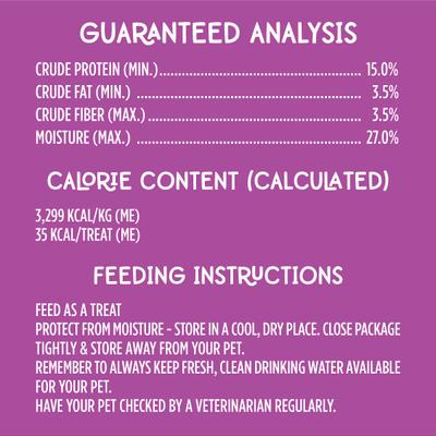 Show full view: Meaty Treats Bac'n Creations Bacon Flavor Strips Soft & Chewy Dog Treats, 25-oz bag slide 7 of 10