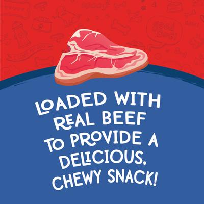 Show full view: Meaty Treats Gourmet Cuts Beef & Cheese Flavor Soft & Chewy Dog Treats, 25-oz bag slide 7 of 10