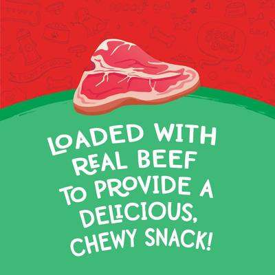 Show full view: Meaty Treats Gourmet Cuts Beef & Rice Flavor Soft & Chewy Dog Treats, 25-oz bag slide 7 of 10