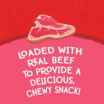 Show full view: Meaty Treats Jerky Bites Beef Flavor Soft & Chewy Dog Treats, 25-oz bag slide 7 of 10