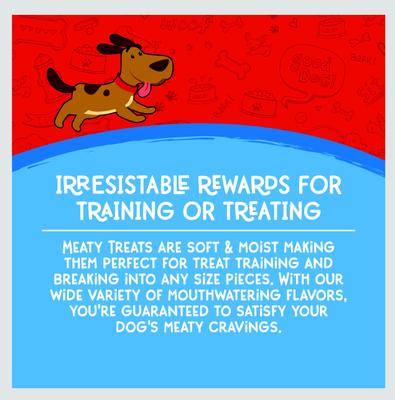 Show full view: Meaty Treats Meatball Delights Smoked Chicken & Rice Recipe Soft & Chewy Dog Treats, 4-lb tub slide 6 of 11