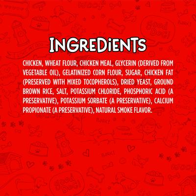 Show full view: Meaty Treats Meatball Delights Smoked Chicken & Rice Recipe Soft & Chewy Dog Treats, 4-lb tub slide 9 of 11