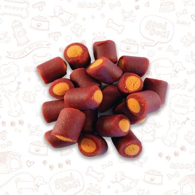 Show full view: Meaty Treats Mini Dogs Beef & Cheese Flavor Soft & Chewy Dog Treats, 25-oz bag slide 4 of 10