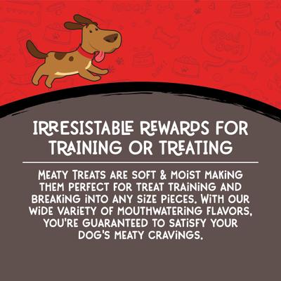 Show full view: Meaty Treats Steaknight Delights Beef Flavor Dog Treats, 25-oz bag slide 8 of 10