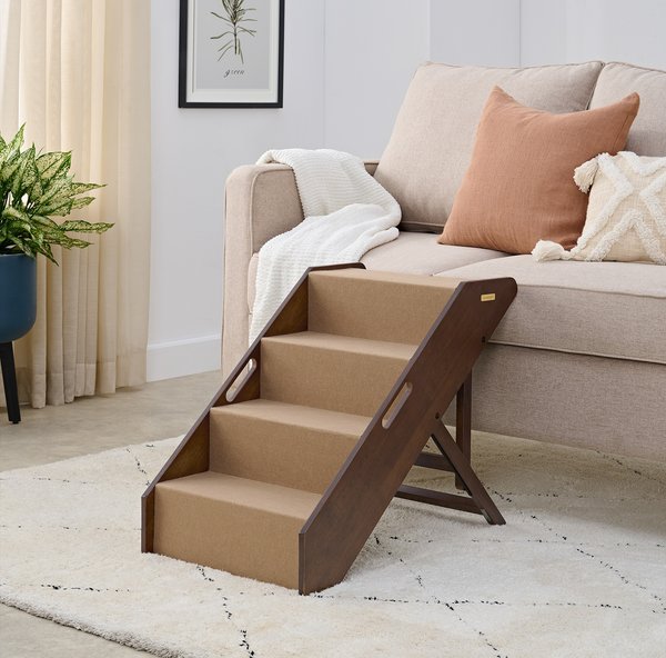 MECO Stakmore Foldable Solid Wood Cat & Dog Steps