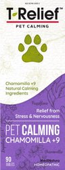 MediNatura T-Relief Chamomilla +9 Homeopathic Medicine for Anxiety for Dogs, Cats & Horses, 90 count