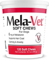 Mela-Vet Soft Chew Skin & Coat Supplement for Dogs & Cats, 120 count