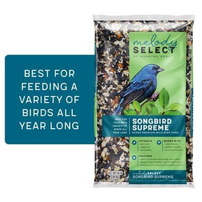 Show full view: Melody Select Songbird Supreme Bird Food, 4-lb bag slide 1 of 10