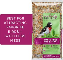 Melody Select Waste Free Nut & Fruit Bird Food, 10-lb bag