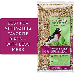 Melody Select Waste Free Nut & Fruit Bird Food, 10-lb bag