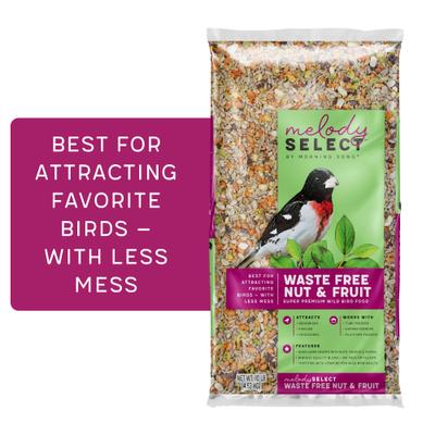 Show full view: Melody Select Waste Free Nut & Fruit Bird Food, 10-lb bag slide 1 of 10