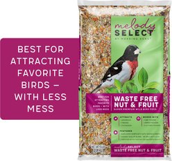 Melody Select Waste Free Nut & Fruit Bird Food, 5-lb bag