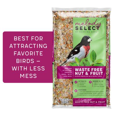 Show full view: Melody Select Waste Free Nut & Fruit Bird Food, 5-lb bag slide 1 of 10
