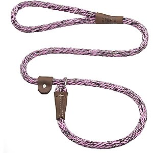 Mendota Products Large Slip Camouflage Rope Dog Leash, Pink Camo, 4-ft long, 1/2-in wide