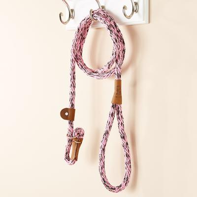 Show full view: Mendota Products Large Slip Camouflage Rope Dog Leash, Pink Camo, 6-ft long, 1/2-in wide slide 4 of 6