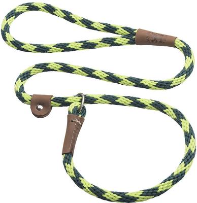 Show full view: Mendota Products Large Slip Checkered Rope Dog Leash, Jade, 6-ft long, 1/2-in wide slide 1 of 5
