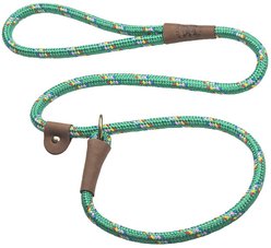 Mendota Products Large Slip Confetti Rope Dog Leash, Kelly Confetti, 4-ft long, 1/2-in wide