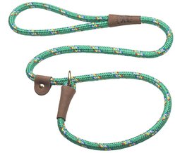 Mendota Products Large Slip Confetti Rope Dog Leash, Kelly Confetti, 6-ft long, 1/2-in wide