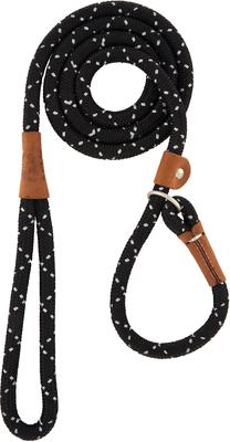 Show full view: Mendota Products Large Slip Confetti Rope Dog Leash, Night Viz Black, 6-ft long, 1/2-in wide slide 2 of 6