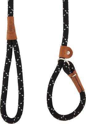 Show full view: Mendota Products Large Slip Confetti Rope Dog Leash, Night Viz Black, 6-ft long, 1/2-in wide slide 3 of 6