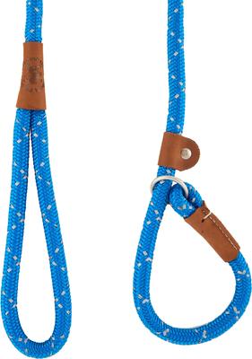 Show full view: Mendota Products Large Slip Confetti Rope Dog Leash, Night Viz Blue, 6-ft long, 1/2-in wide slide 3 of 6