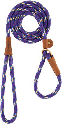 Show full view: Mendota Products Large Slip Confetti Rope Dog Leash, Purple Confetti, 6-ft long, 1/2-in wide slide 2 of 6