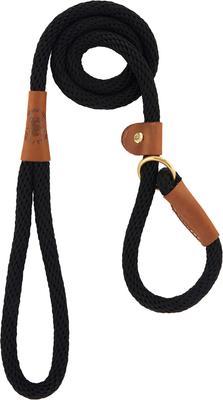 Show full view: Mendota Products Large Slip Solid Rope Dog Leash, Black, 4-ft long, 1/2-in wide slide 2 of 8