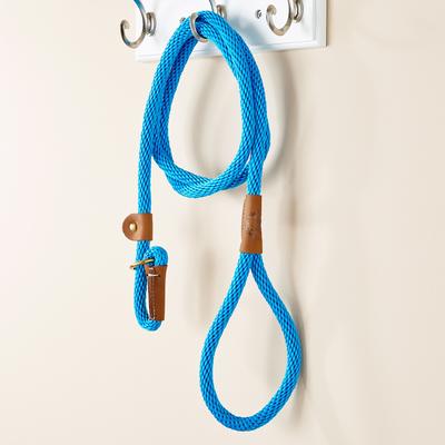 Show full view: Mendota Products Large Slip Solid Rope Dog Leash, Blue, 6-ft long, 1/2-in wide slide 5 of 8