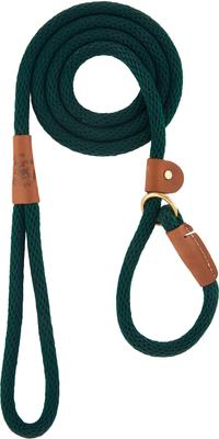 Show full view: Mendota Products Large Slip Solid Rope Dog Leash, Hunter Green, 6-ft long, 1/2-in wide slide 3 of 9