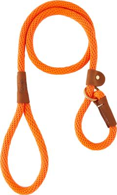 Show full view: Mendota Products Large Slip Solid Rope Dog Leash, Orange, 4-ft long, 1/2-in wide slide 3 of 9