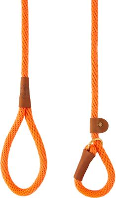 Show full view: Mendota Products Large Slip Solid Rope Dog Leash, Orange, 4-ft long, 1/2-in wide slide 4 of 9