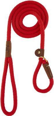 Show full view: Mendota Products Large Slip Solid Rope Dog Leash, Red, 6-ft long, 1/2-in wide slide 2 of 8